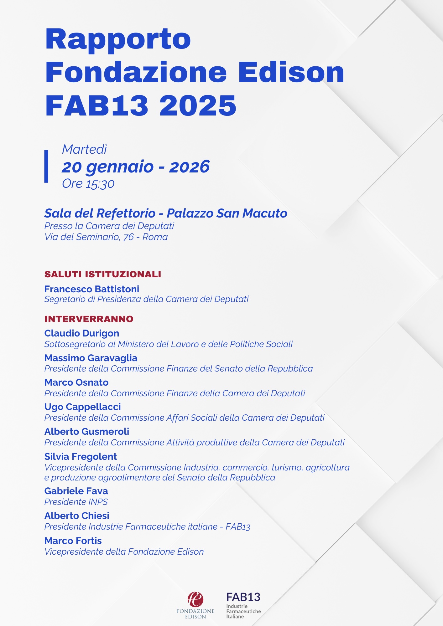 Rapporto Fondazione Edison Fab13 2025